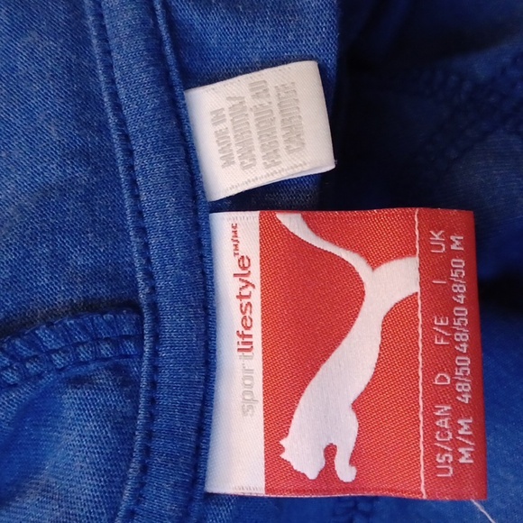 4/$40 Blue Hooded Long Sleeve Tee - Size Medium - Picture 5 of 6